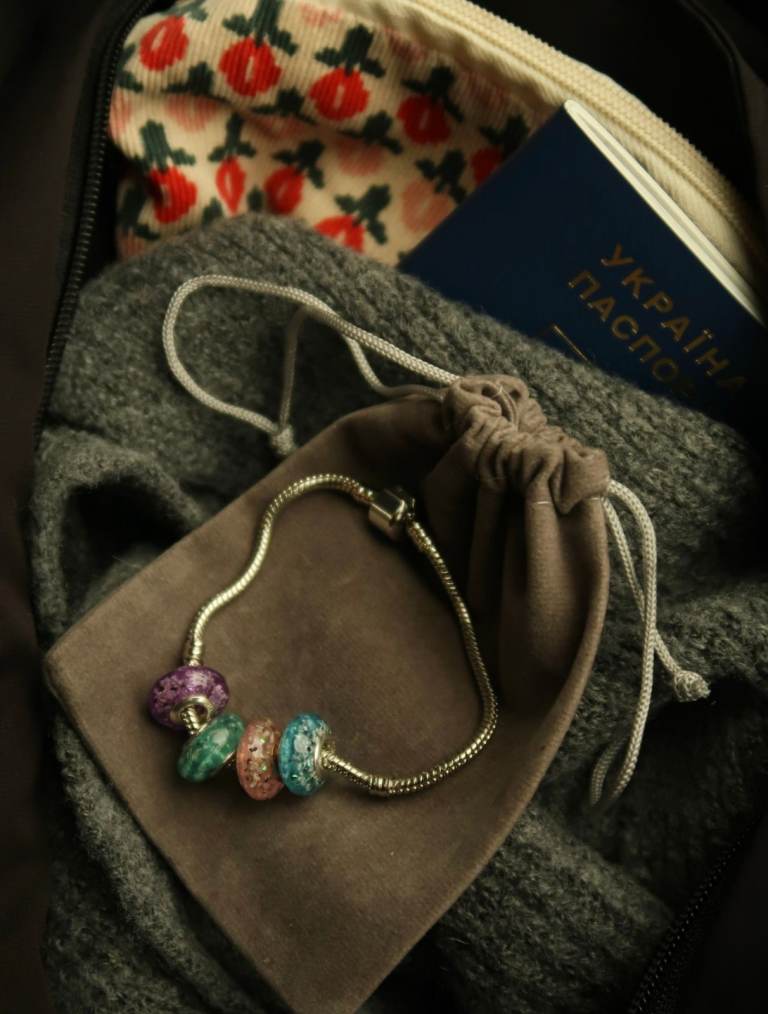 Charm Bead from ashes