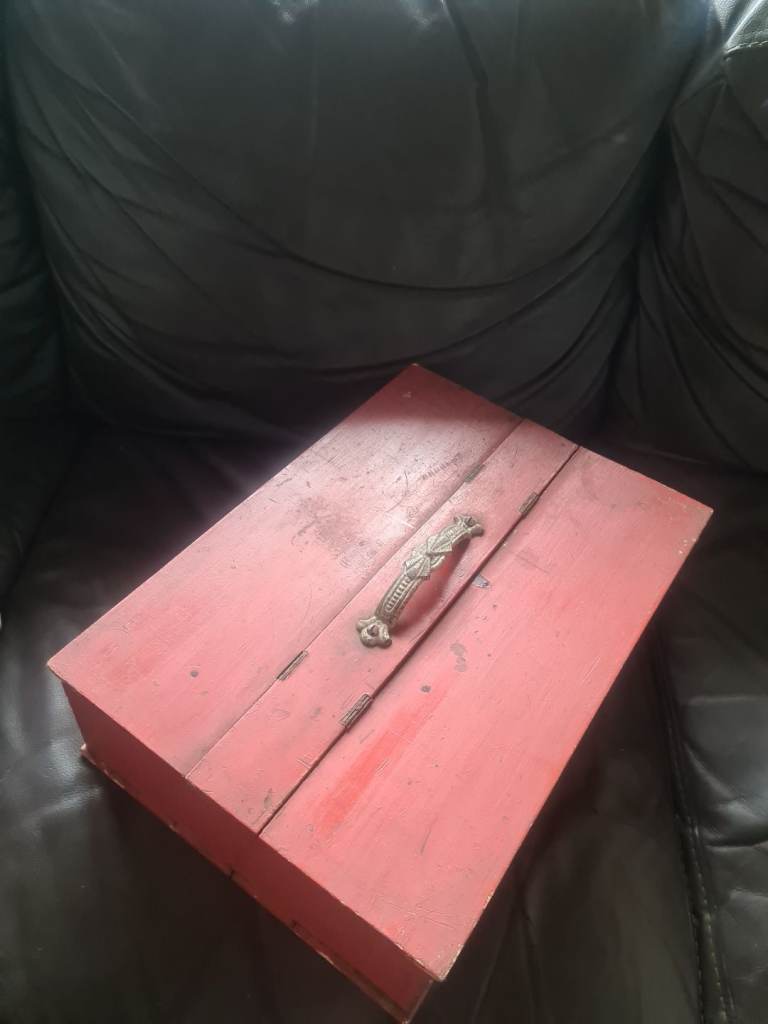 Old homemade tool / storage box