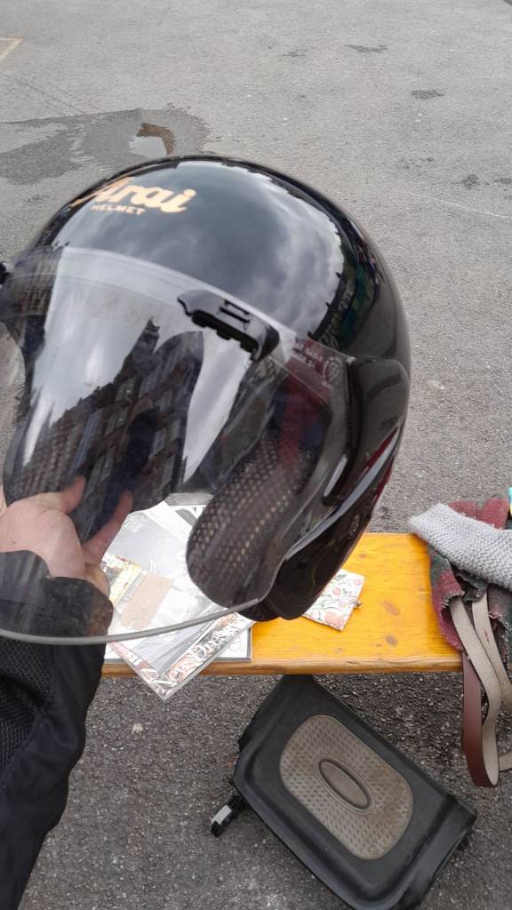 Arai motor bike helmet