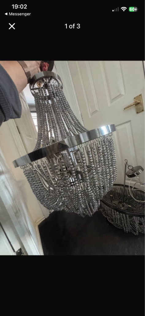2 gorgeous chandeliers 