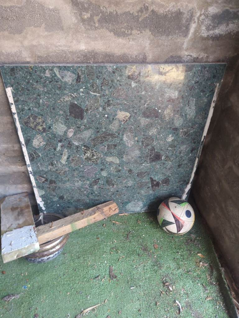 Large Green Stone Slab - Decorative or Project Use