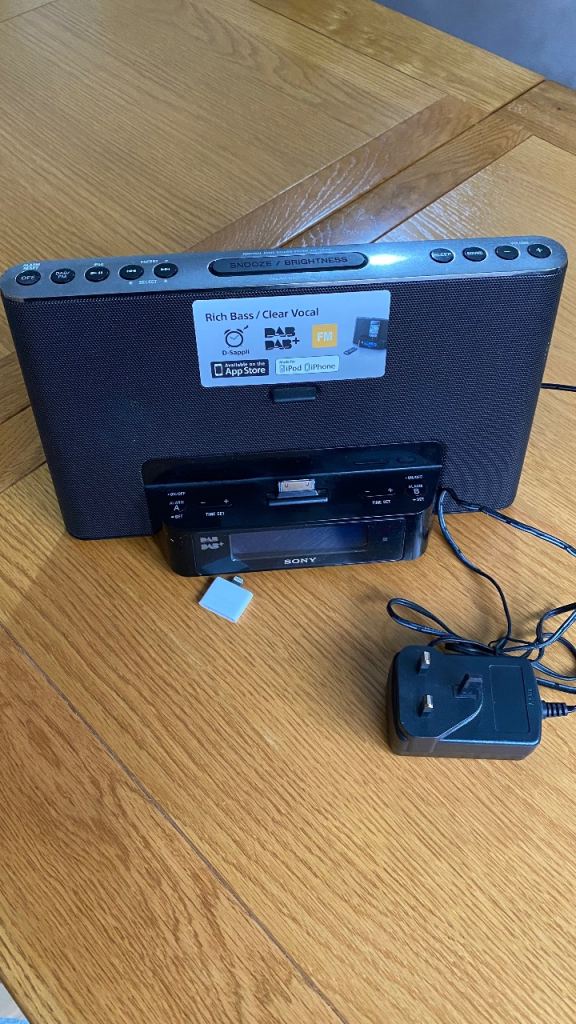 Sony iPhone Docking Sound Station, DAB Radio Alarm