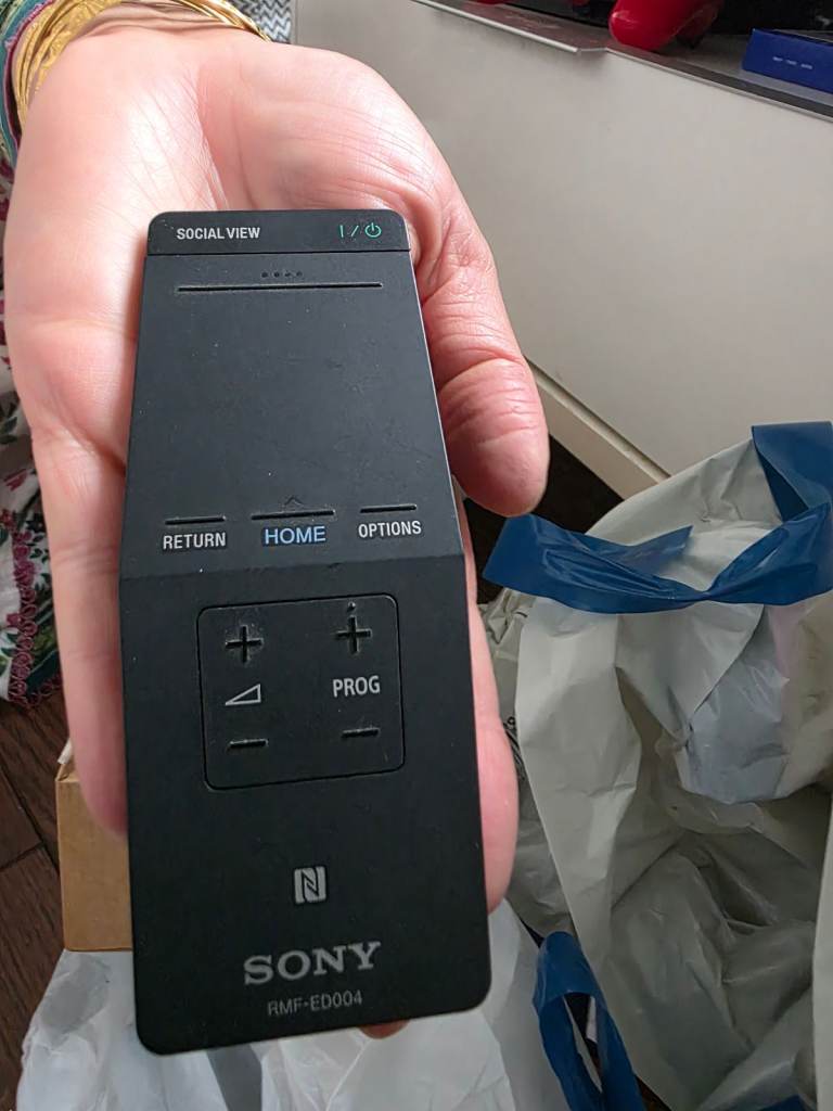Sony RMF-ED004 TV Remote Control – Good Condition