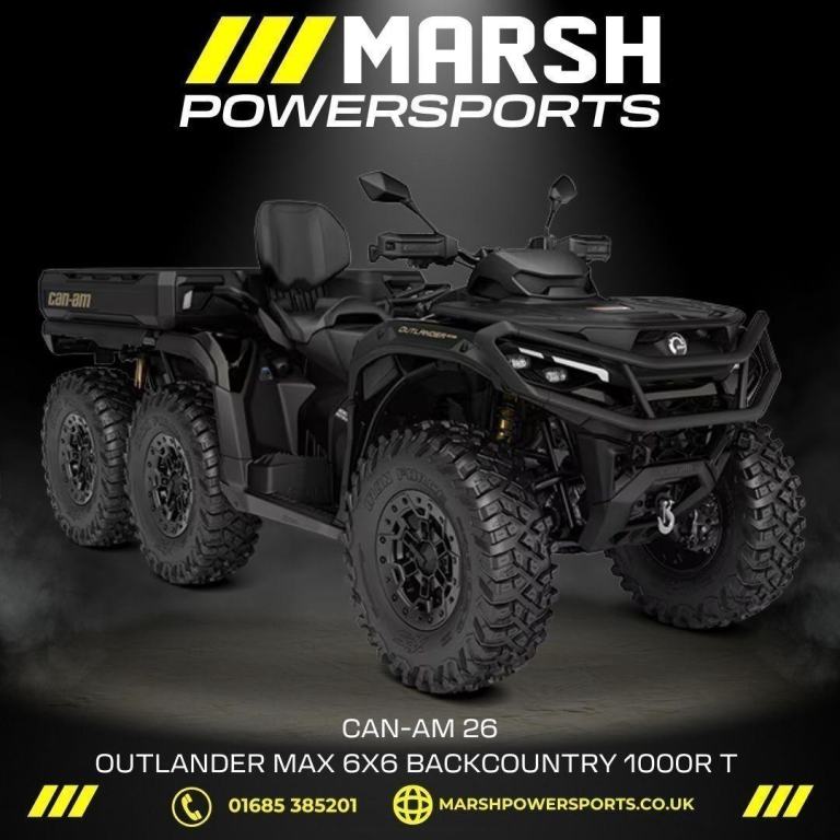 Can-Am Outlander MAX 6x6 Backcountry 1000R T 2026 - Can-Am Dealer - NOW REDUCED!