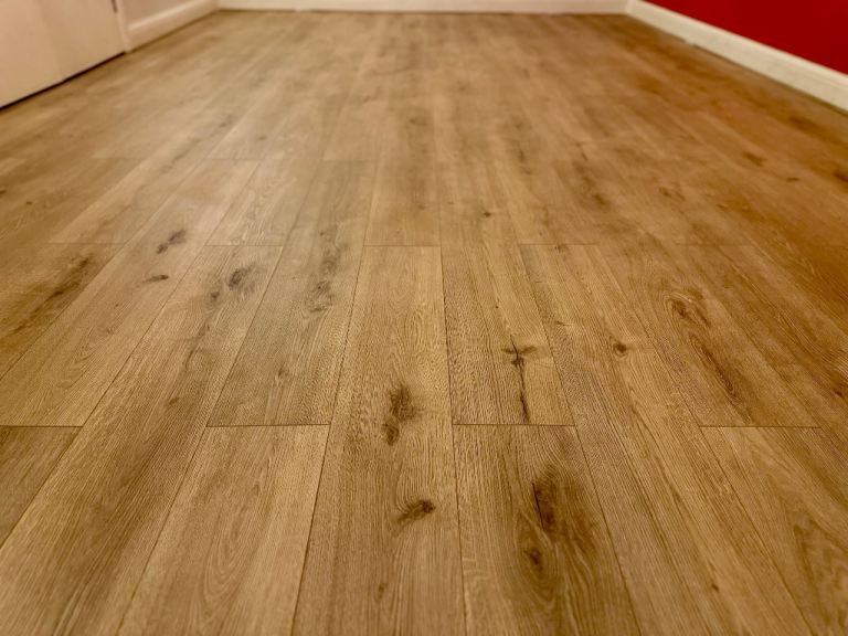 Laminate Herringbone Vinyl Flooring Installation | Wall panelling | Carpentry 
