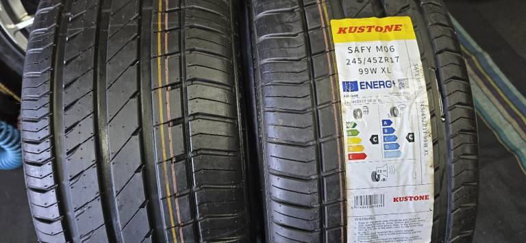 245 45 17   2 x NEW!! tyres Kustone Safy M06