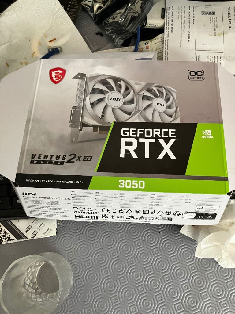 RTX 3050 listing on gumtree
