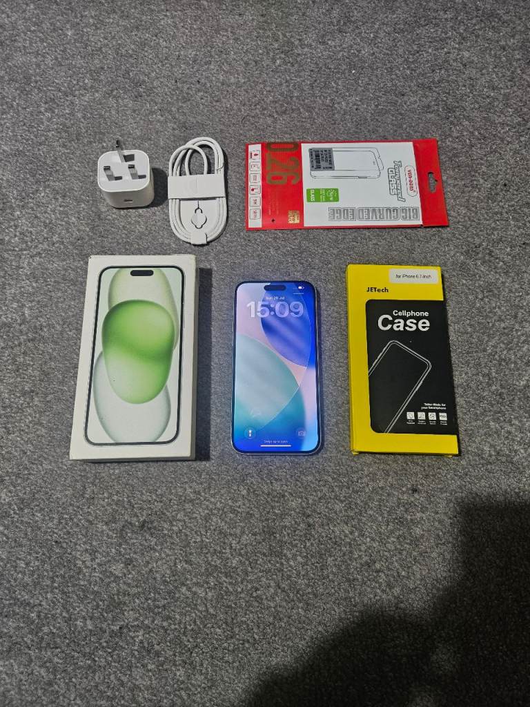 Iphone 15 Plus 5G Bundle 256GB Unlocked Warranty I Phone 