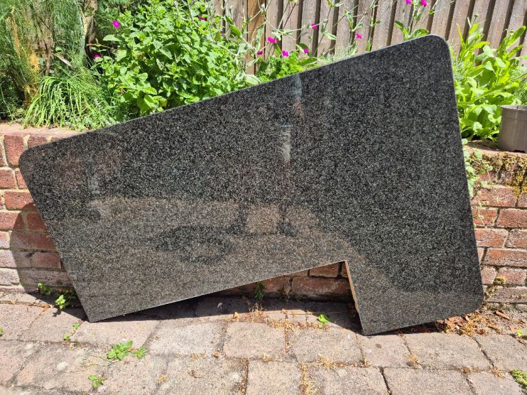 Black Granite Worktop Offcut – Good Condition
