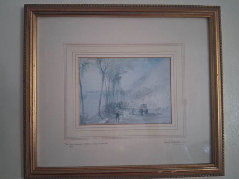 J.M.W Turner Framed Print, The Seine Between Mantes and Veron ( c1832)