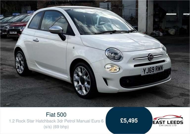 2019 Fiat 500 1.2 Rock Star Hatchback 3dr Petrol Manual Euro 6 (s/s) (69 bhp) Hatchback Petrol Ma...
