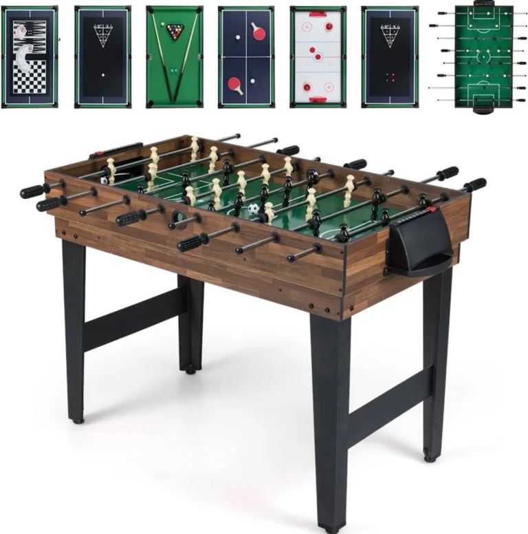 Football Table with Multi-Game Options – Pool, Air Hockey Included