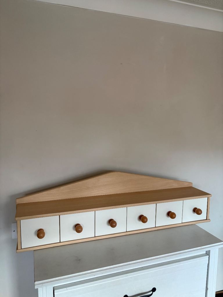 Mamas and Papas Solid Oak Wall Shelf