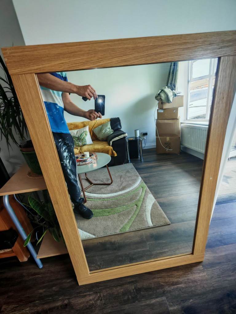 IKEA display cabinet and mirror 
