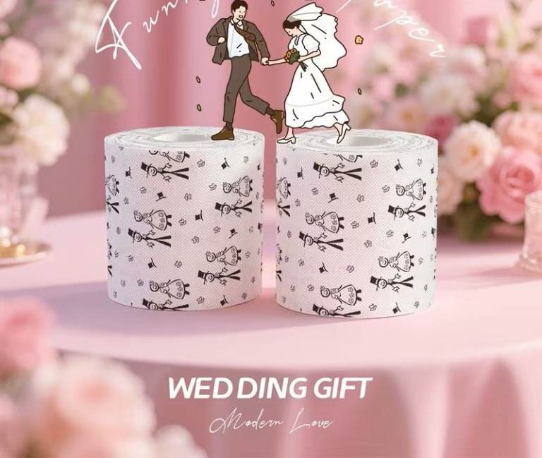 Novelty Wedding Gift Toilet Paper Rolls