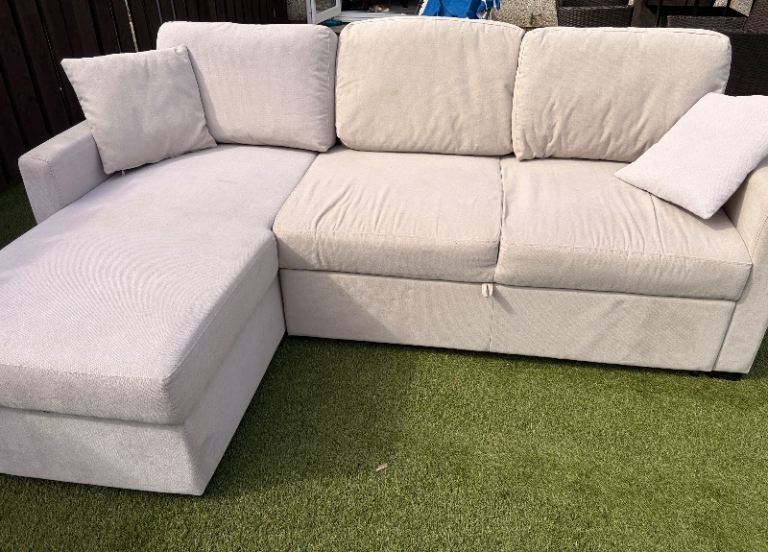 Natural corner sofa bed 