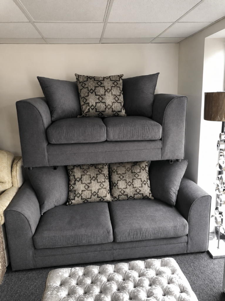 Velvet 2+3 Sofa Set Brand New – Complete Living Room for Property Owners