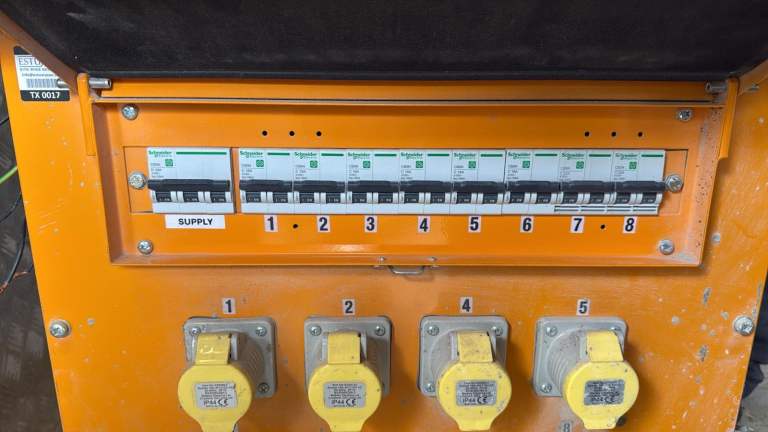 Blakley 110V Transformer with Breakers – Good Condition
