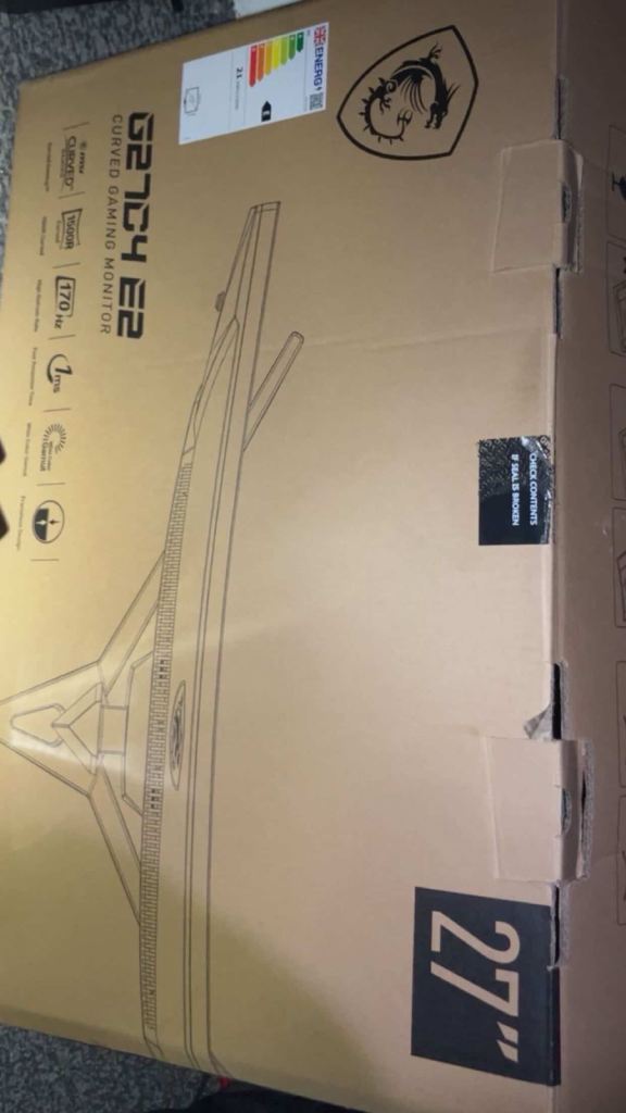 MSI 170hz G27C4 E2 Curved Gaming Monitor 27-inch – Brand New