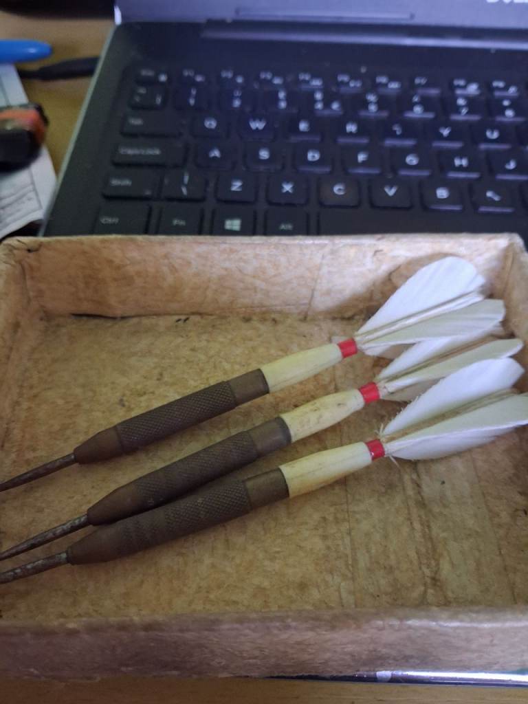 Set of 3 Classic Darts with Feather Flights