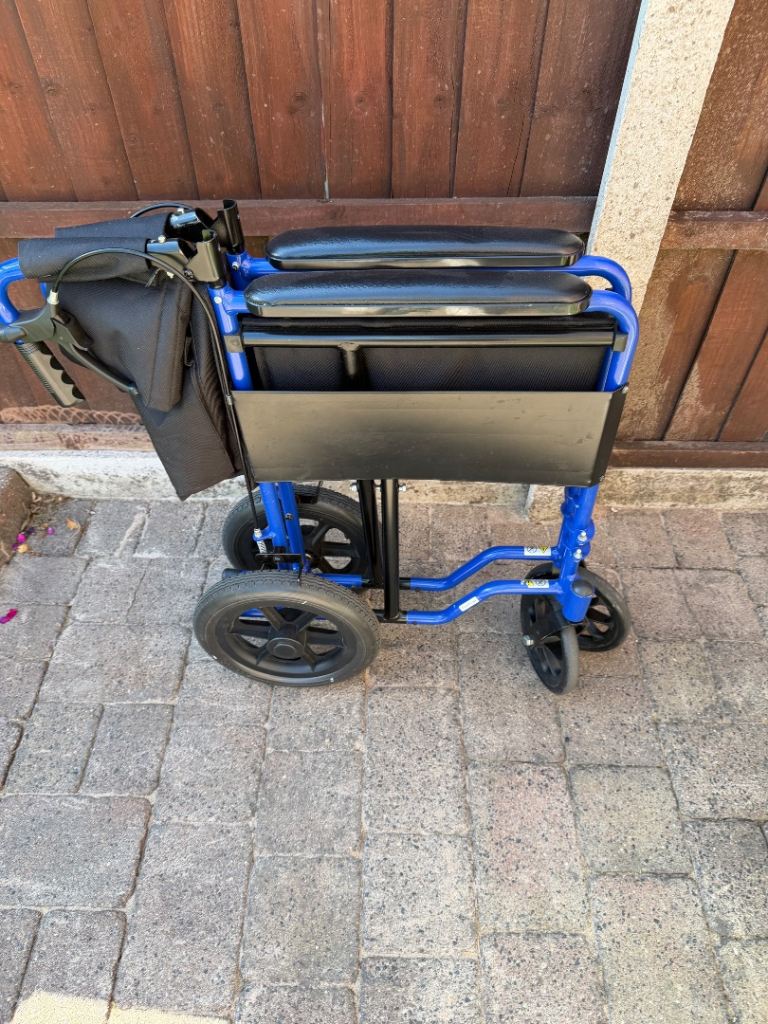 Blue Wheel Chair /Mobility Aid 