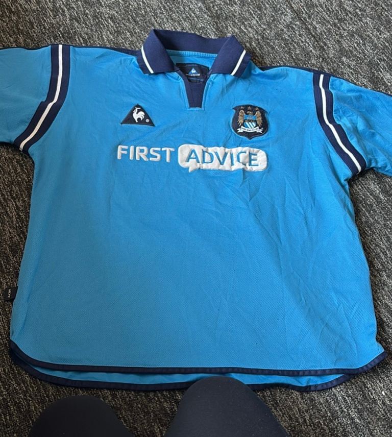 Manchester City Home Football Shirt, 2001-2003