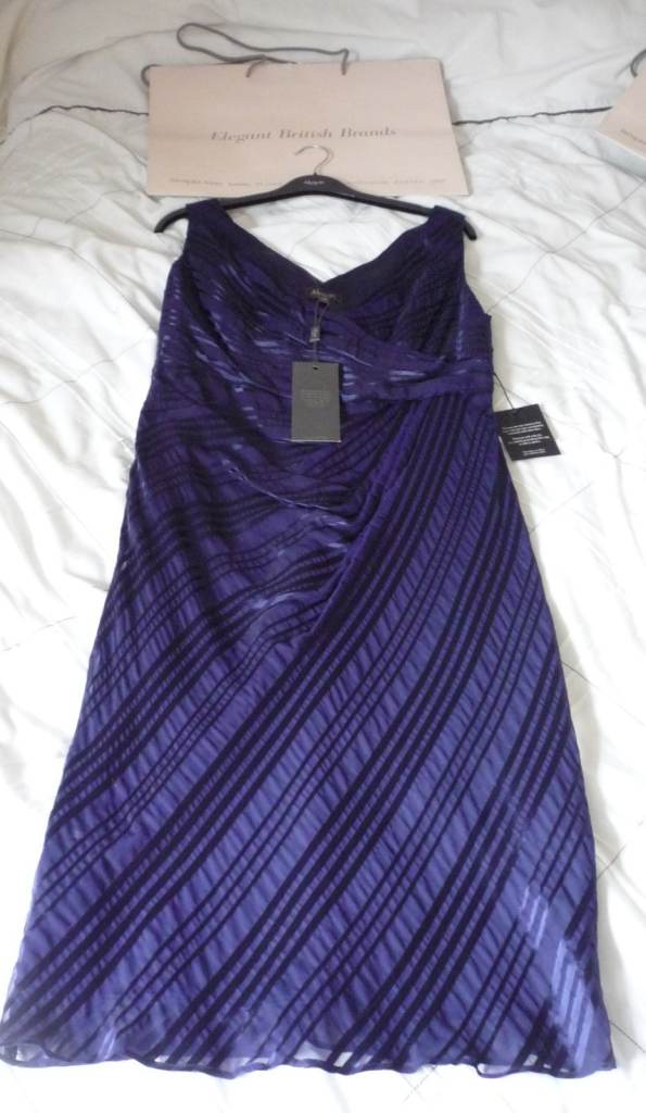 image for ALEXON Designer Purple Dress Size 10 BRAND NEW with tags and Original Bag