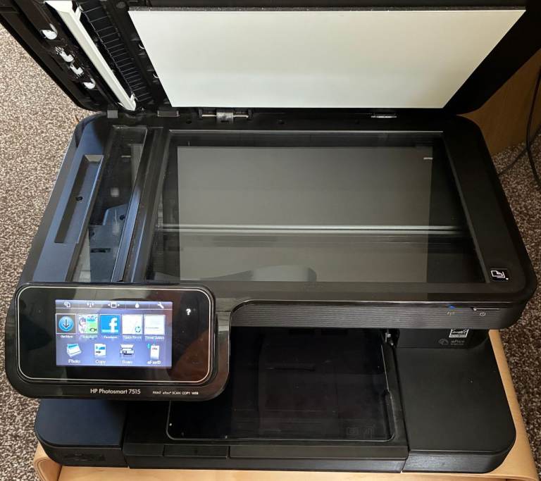 An HP Photosmart 7515 all in one printer