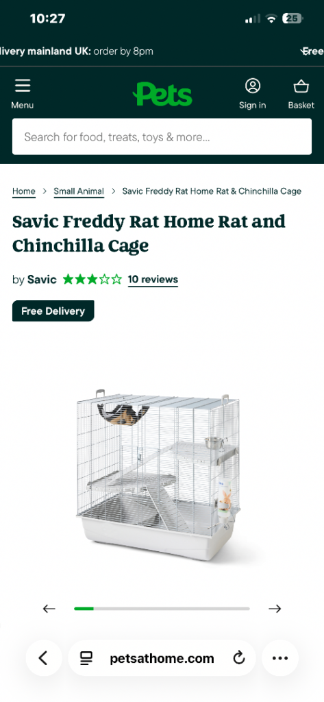 Rats pet cage 