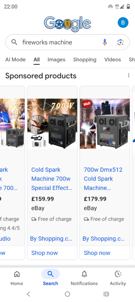 700W Cold Spark Machine – New, Special Effects