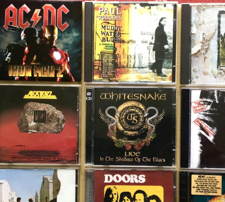 100 TOP MUSIC CDs (Many 'Rare' Rock plus Others + Collectables), Rhiwbina.