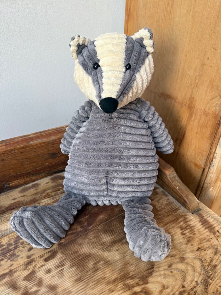 Discontinued Jelly Cat Cord Roy Badger 