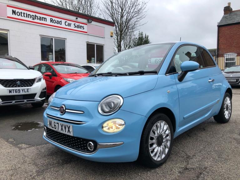 2017 Fiat 500 1.2 Lounge 3dr HATCHBACK Petrol Manual