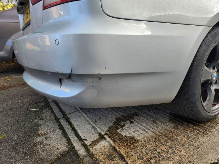 BMW E92 E93 rear Bumper354 Titan Silver