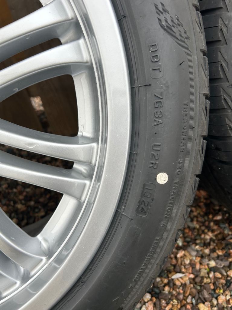 BMW E46 OEM M3 alloys wheels new Bridgestone tyres