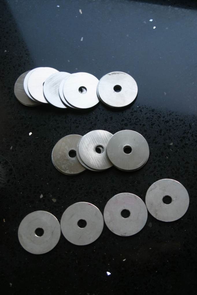 316 Stainless steel penny washers for M8 bolts
