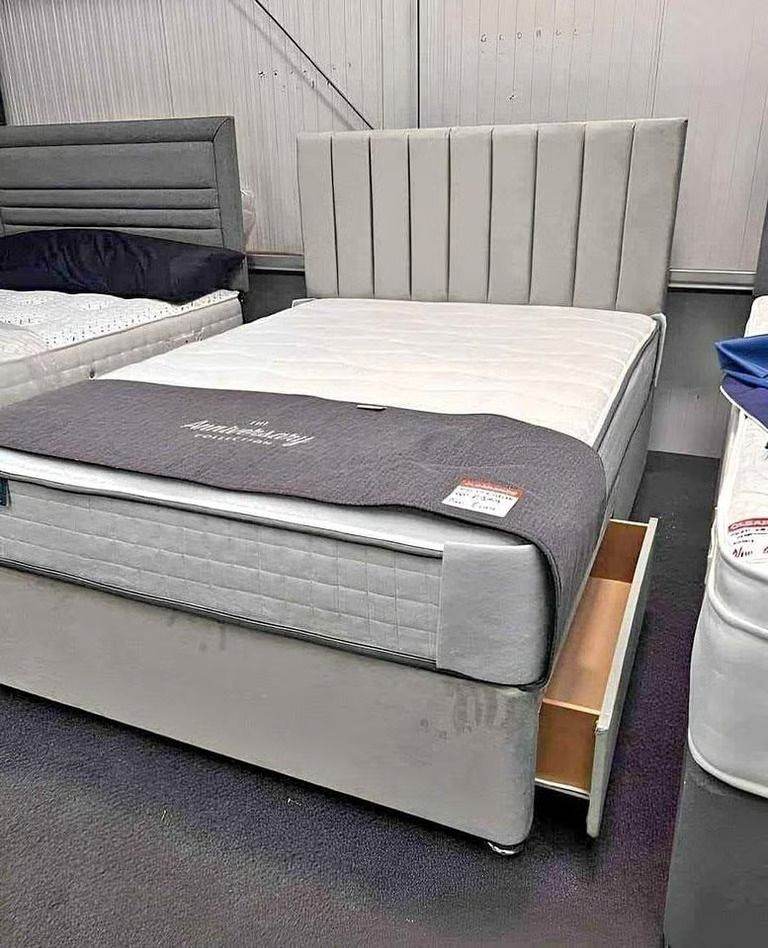 Master Bedroom Choice || 5ft King Size Divan bed base with mattress & storage || Order Today