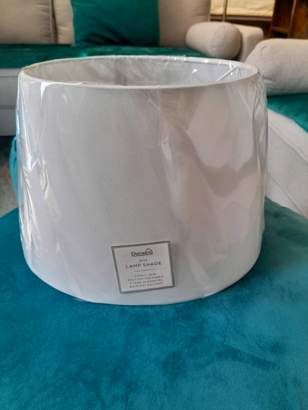 Brand New White Lampshade 27cm x 19cm, 2 available