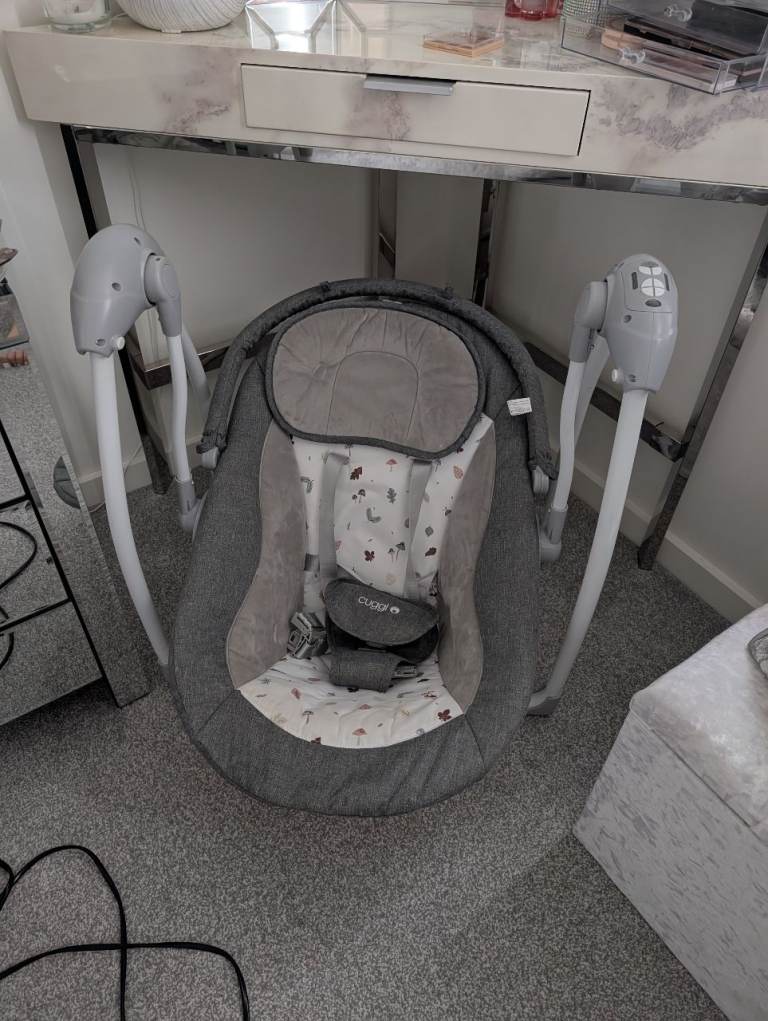Graco Baby Swing/Bouncer – Grey, Good Condition