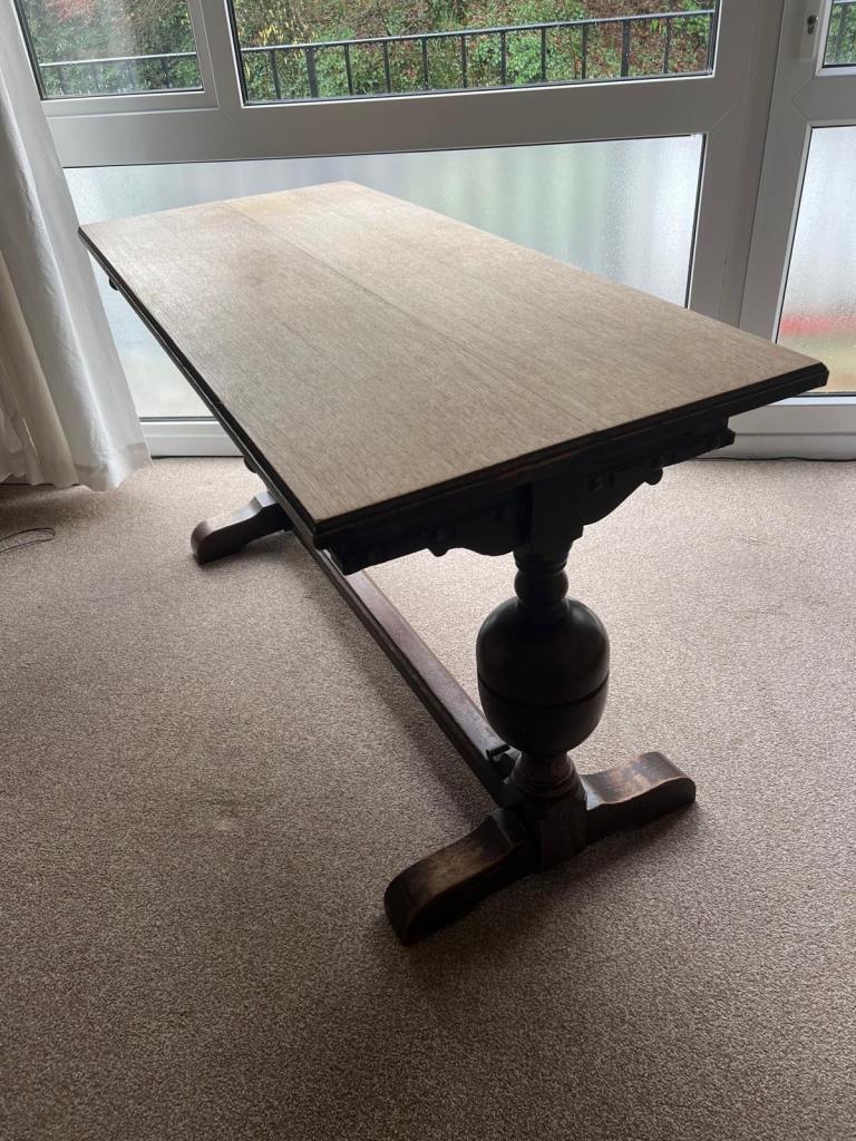 Jacobean style oak desk early 20th century 