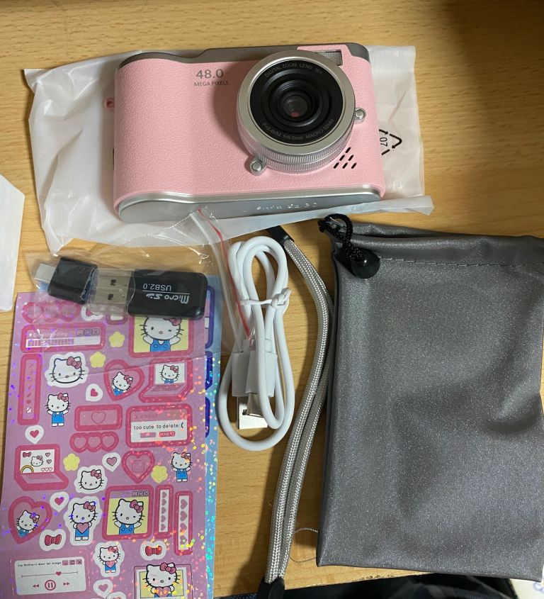 Digital Camera pink colour new 