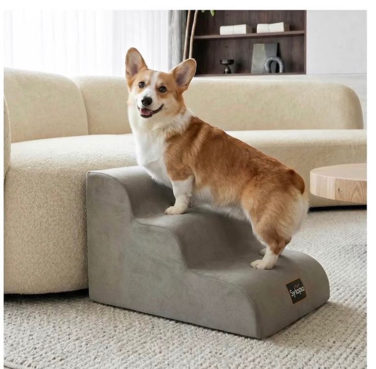 New in box foam dog steps ramp for small or elderly dogs 