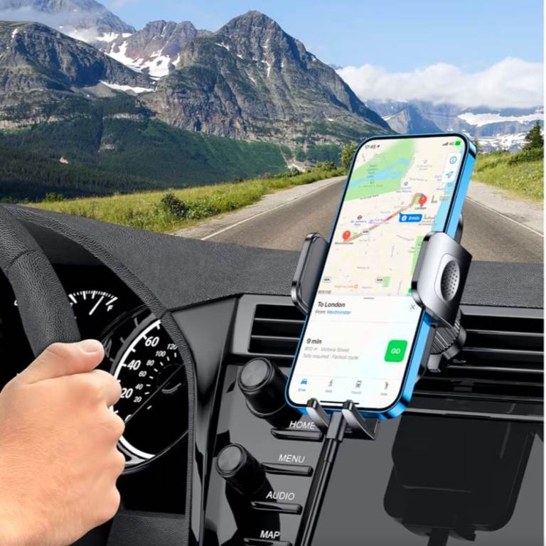 Blukar Car Phone Holder – Super Stable Hook Clip Air Vent Mount 360° Rotation