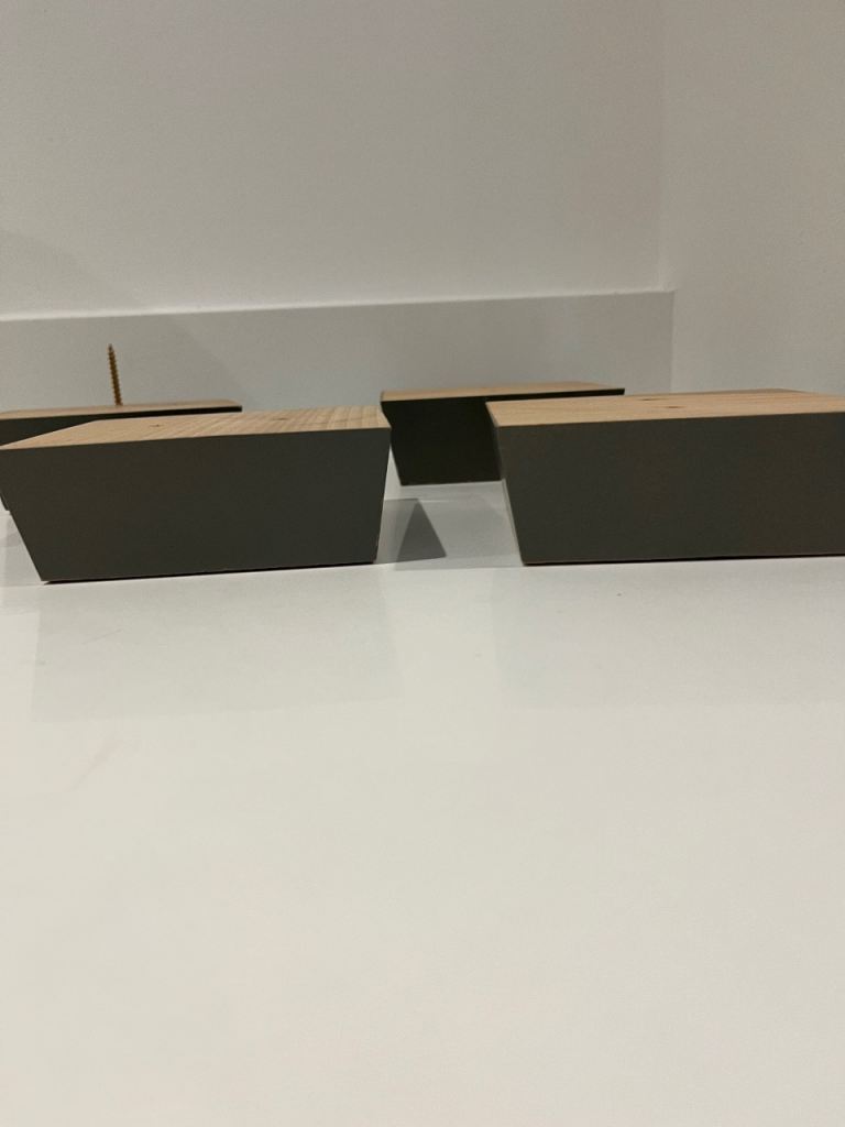 Grey DFS sofa or chair feet, legs. I changed the legs on my sofa so these are now not needed