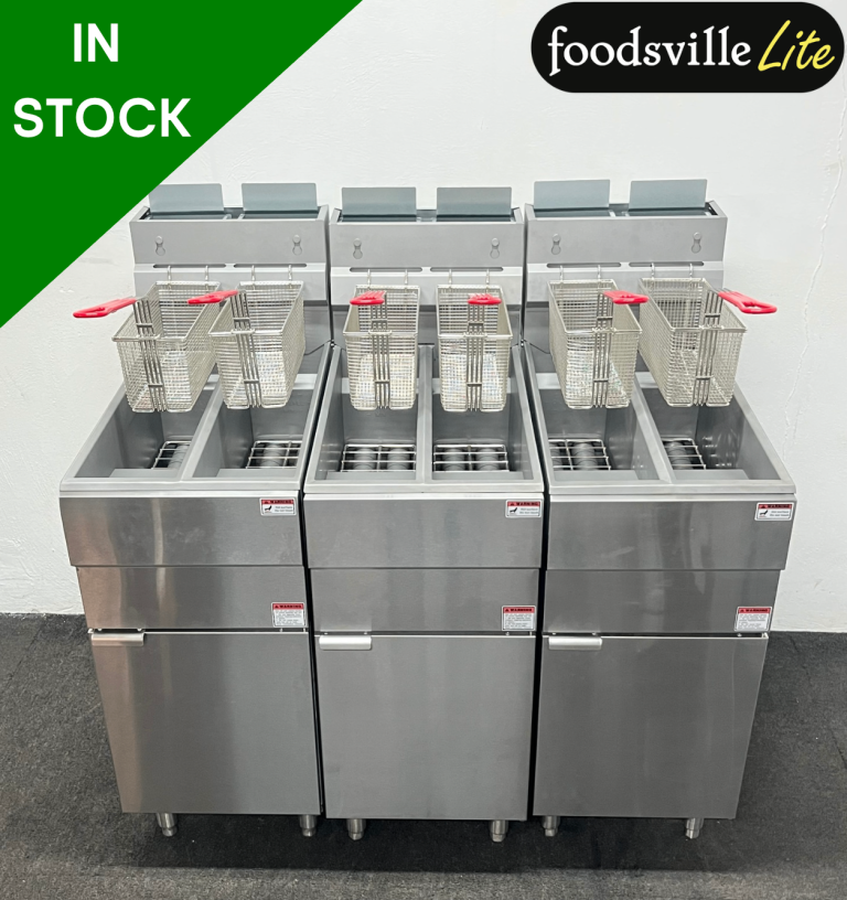 NEW Foodsville Lite 6 Pan 6 Basket High Output Gas Fryer - PAY OVER 6 MONTHS OR 15% OFF!