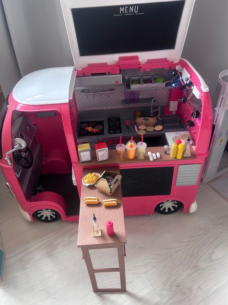 Our Generation Taco Food Van with Accessories – Good Condition