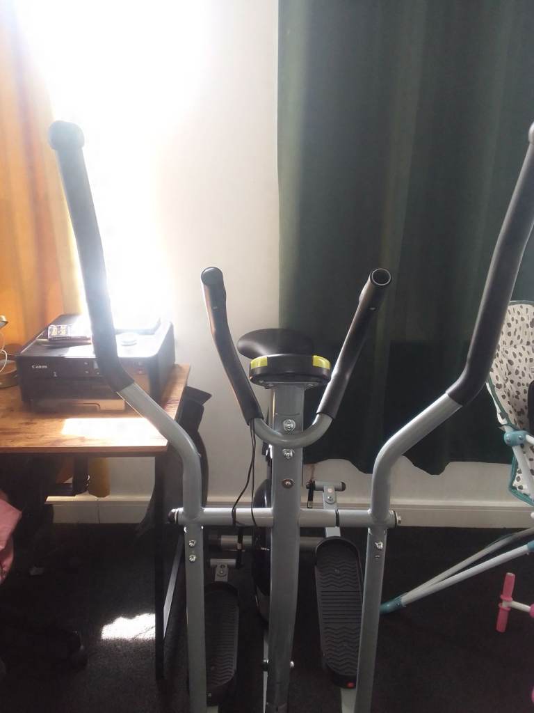 Opti 2-in-1 Magnetic Cross Trainer & Exercise Bike - Home Gym
