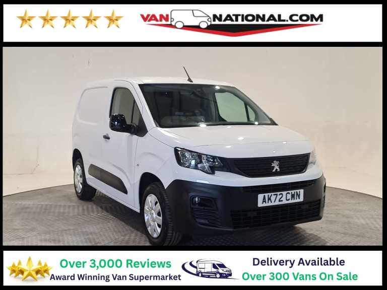 2022 Peugeot Partner 1000 1.5 BlueHDi 100 Professional Prem Van [6 Spd] PANEL VAN DIESEL Manual