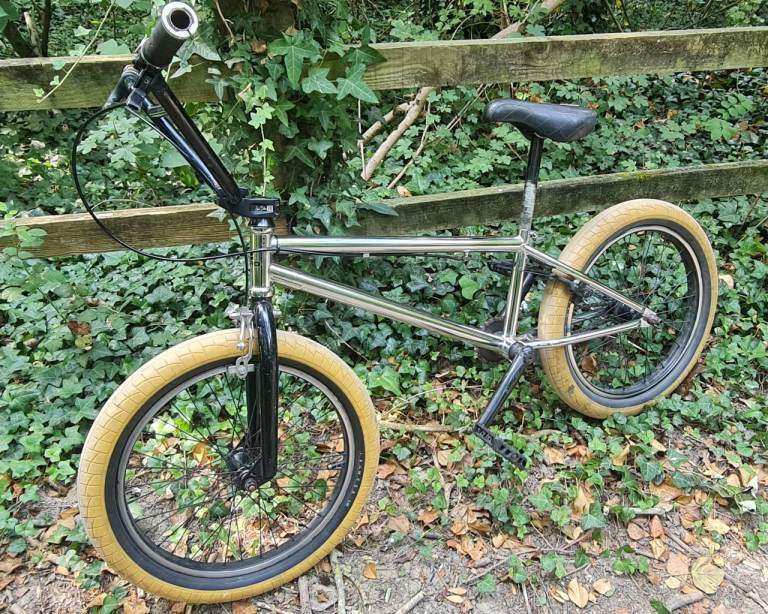 BMX Bike - Silver Frame, Good Condition