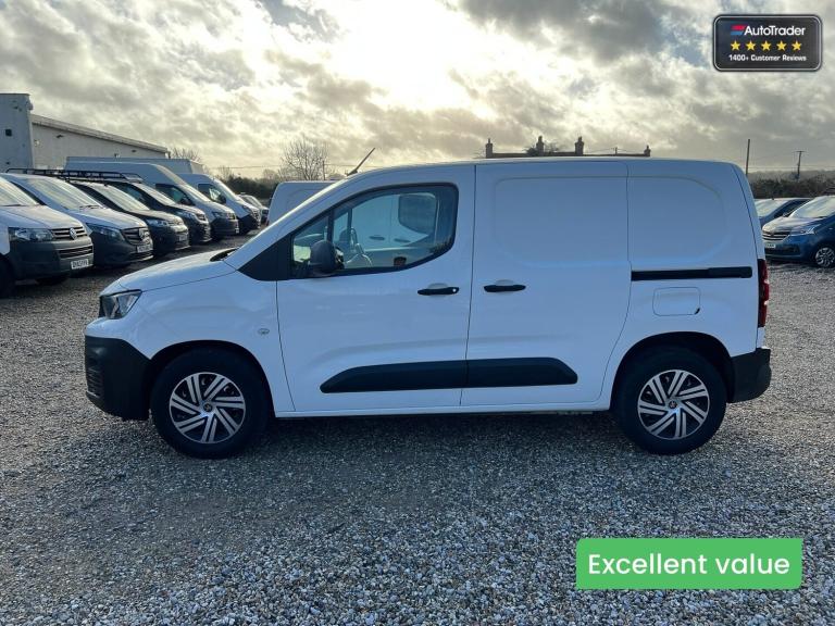 2019 Peugeot Partner SWB L1H1 Low Roof Professional Air Con Sensors EURO 6 NO VAT Panel Van Diese...